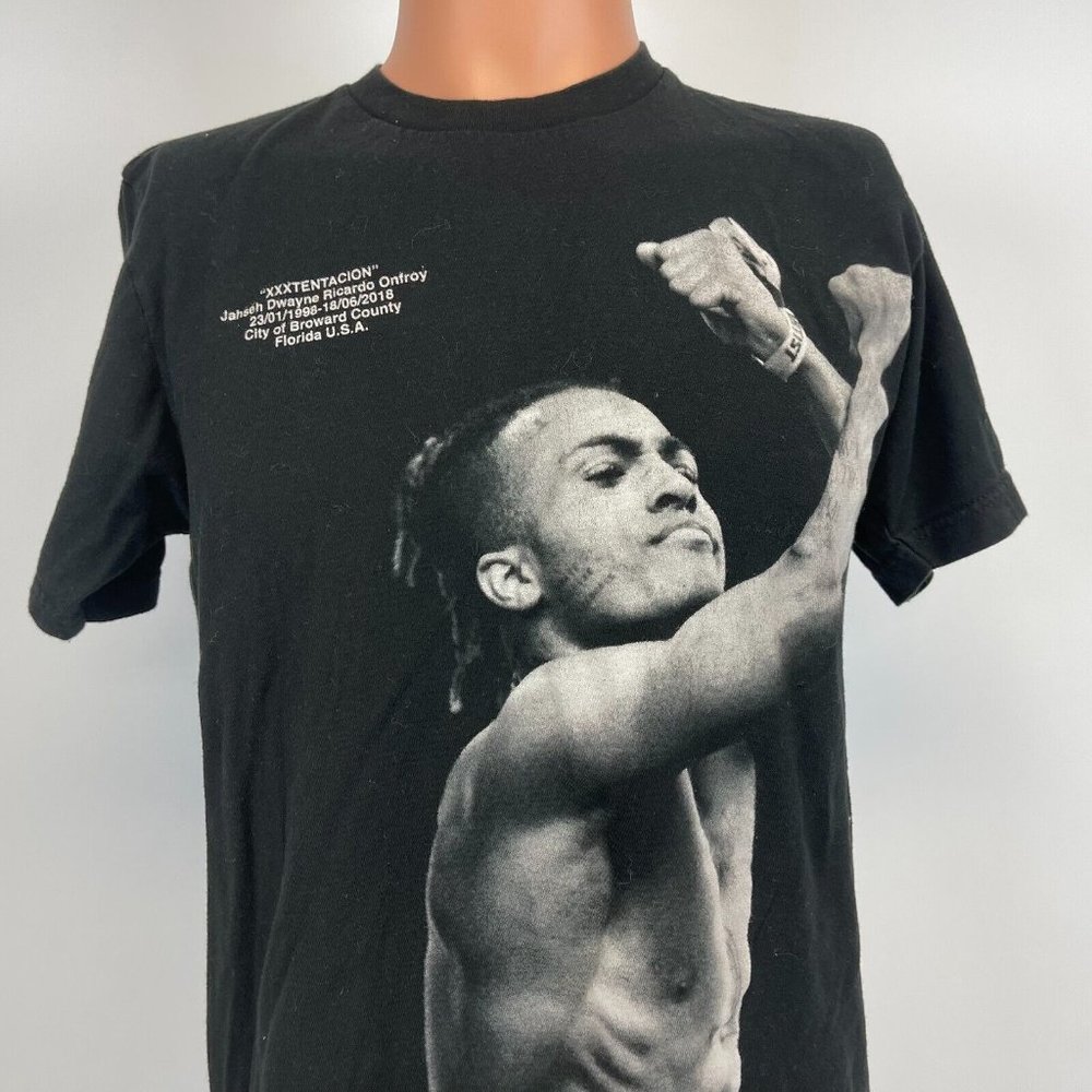 XXXTentacion Memorial Official T Shirt Hip Hop Rap Black Size M